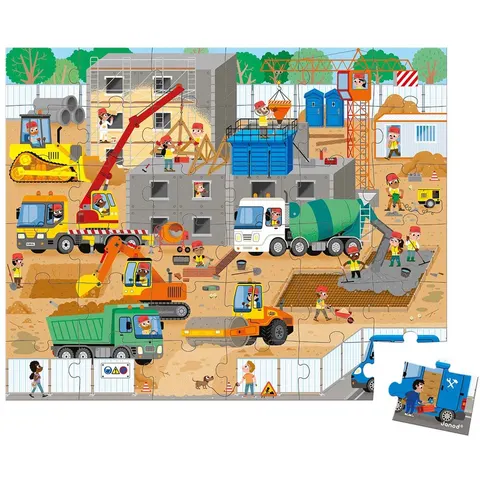 Puzzle Chantier - 36 pcs - Janod – image 2