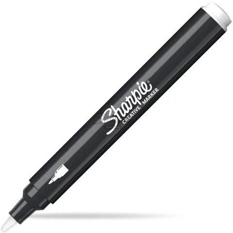 Sharpie acrylstift met ronde punt, wit – afbeelding 2