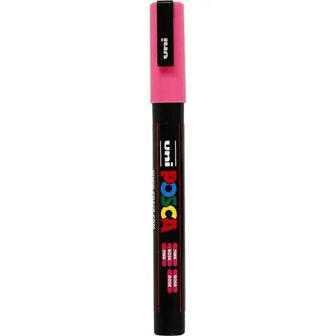 Verfstift Posca PC3M F roze – afbeelding 2