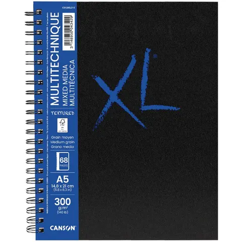 CANSON schetsboek XL mixed media getextureerd A4 – afbeelding 2