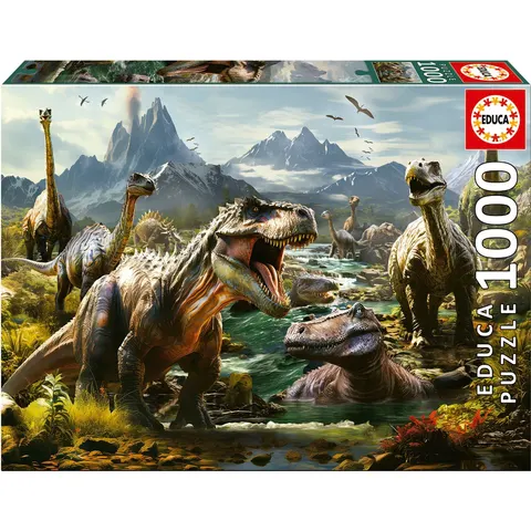 EDUCA - puzzel - 1000 stuks - DINOS – afbeelding 2