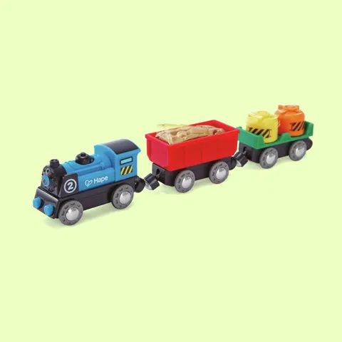 Train de marchandises à piles - Hape – image 2