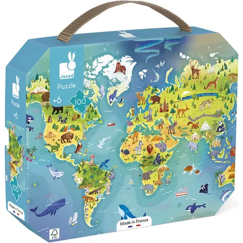 Janod Puzzle Monde - 100 pcs – image 2