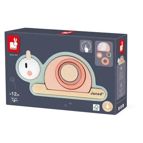 Empilable sensoriel Escargot Sweet Cocoon - Janod – image 2