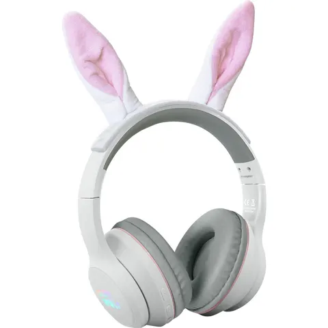 Kidywolf Casque audio Lapin Blanc taille unique – image 2