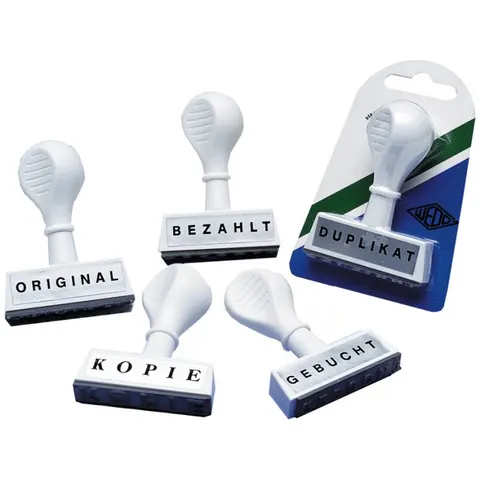 WEDO tekststempel BETAALD, kunststof – afbeelding 2