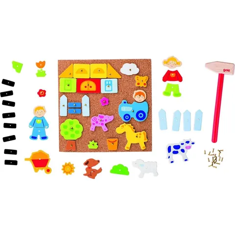 Marteau et set de clous Ferme - Goki – image 2