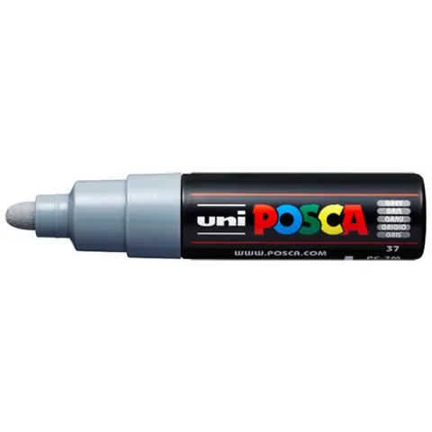 Paintmarker Uni POSCA PC7M breed grijs – afbeelding 2