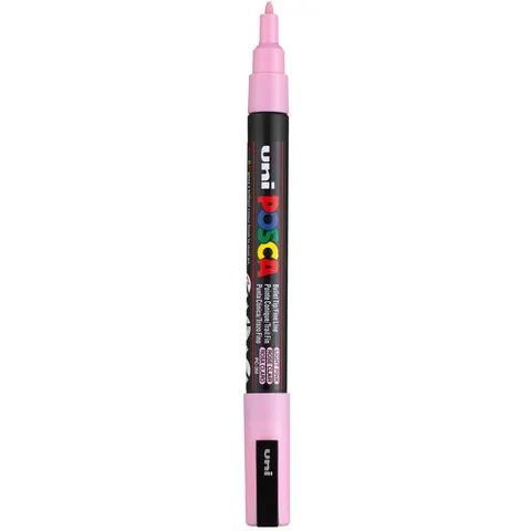 Paintmarker Uni POSCA PC3M fijn lichtroze – afbeelding 2
