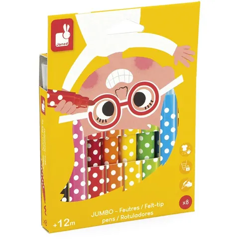 Feutres Jumbo x8 - Janod – image 2