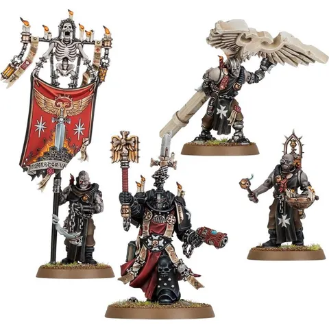 Space Marines Black Templars Grimaldus & Retinue – afbeelding 2