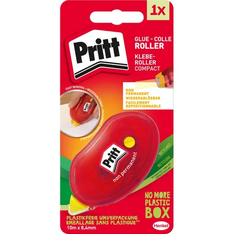 Lijmroller Pritt Compact non permanent 10m op blister – afbeelding 2