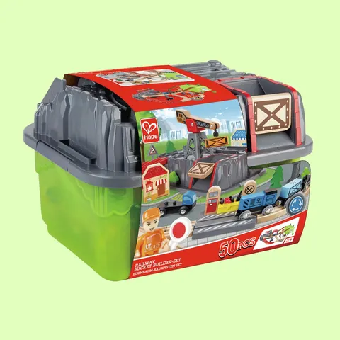 Circuit de train Railway bucket builder - Hape – image 2
