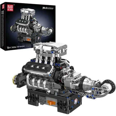 Mould King 10206 MCL Supercar V8 Engine – afbeelding 2