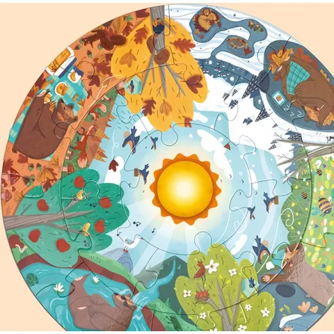 Puzzle circulaire 4 saisons - Hape – image 2