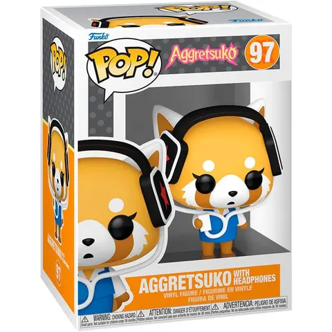 Funko Pop Animation: Aggretsuko - Aggretsuko With Headphones #97 – afbeelding 2