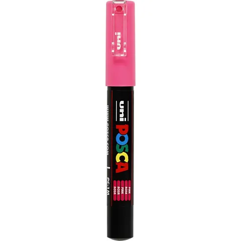 Uni Posca Uni Posca Verfmarker 1MC Roze – afbeelding 2