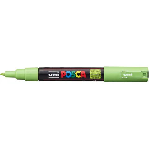 Uni Posca Uni Posca Verfmarker 1MC Appelgroen – afbeelding 2
