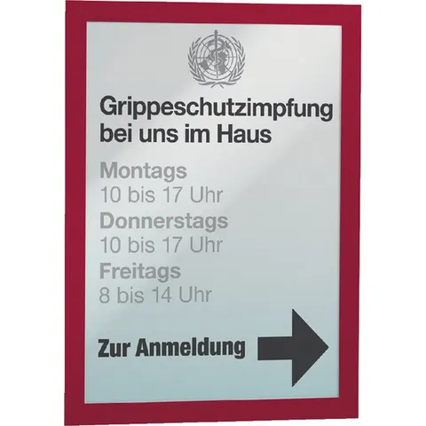 Duraframe Durable 487203 A4 rood 2 stuks – afbeelding 2
