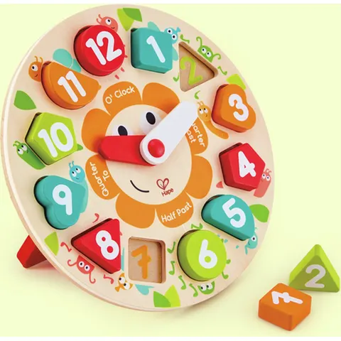 Hape Stevige Klok Puzzel – afbeelding 2