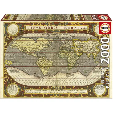 EDUCA - puzzel - 2000 stuks - Planisfeer – afbeelding 2