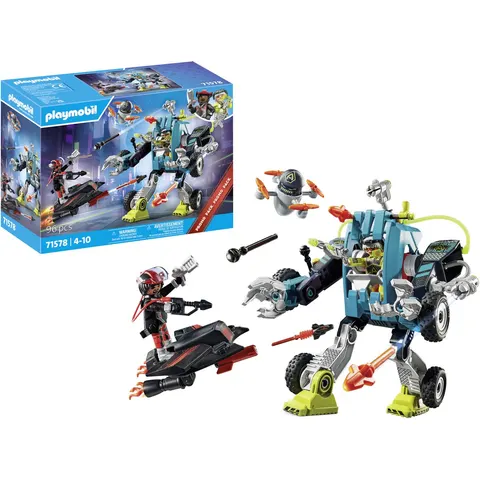 Playmobil Robot vs. Glider Speelset – afbeelding 4