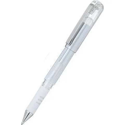 Gelschrijver Pentel K230M medium metallic wit – afbeelding 2