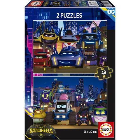 Educa Batwheels 2x48-delige Puzzel - Batman DC Comics – afbeelding 2