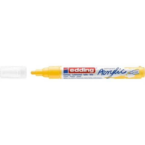 Acrylmarker edding e-5100 medium verkeersgeel – afbeelding 2