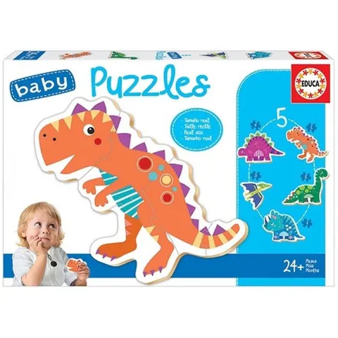 EDUCA - 5 puzzels - DINOS – afbeelding 2
