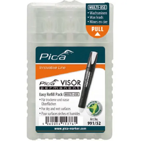 Pica 991/40 Visor Permanent Navulling WIT – afbeelding 2