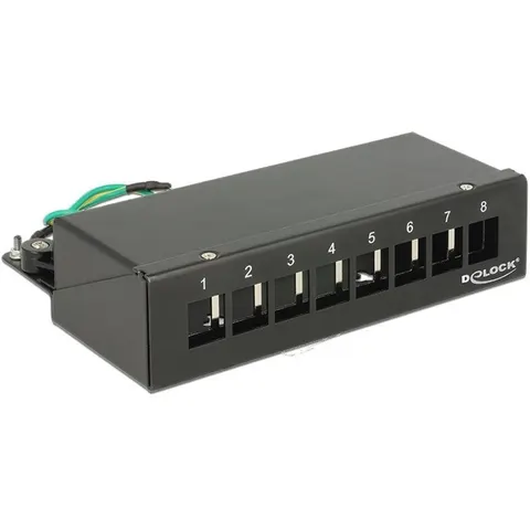8 poortskeystone desktop patch panel – afbeelding 2