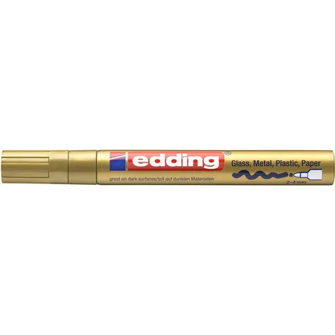 Viltstift Edding Lakmarker Goud – afbeelding 2