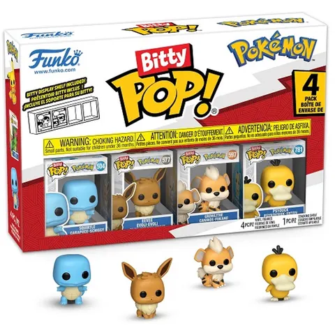 POKEMON - Bitty Pop 4 Pack 2.5cm - Squirtle – afbeelding 2