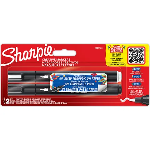Creatieve marker Sharpie assorti 2 stuks – afbeelding 2