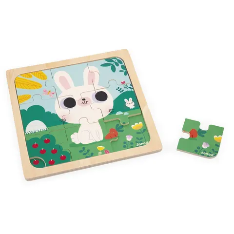 Puzzle Lapin blanc 9 pcs - Janod – image 2