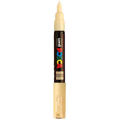 Uni Posca Uni Posca Verfmarker 1MC Beige – afbeelding 2