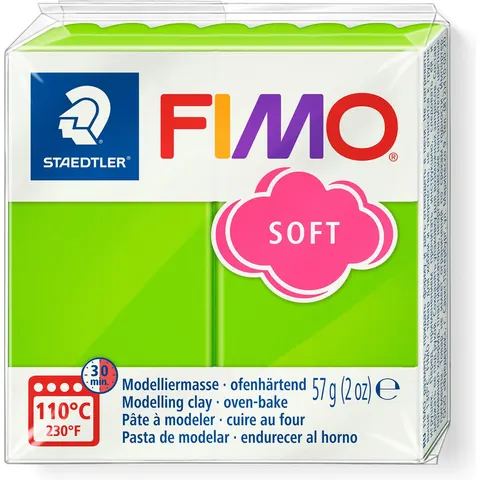 FIMO soft boetseerklei 57 g appelgroen – afbeelding 2