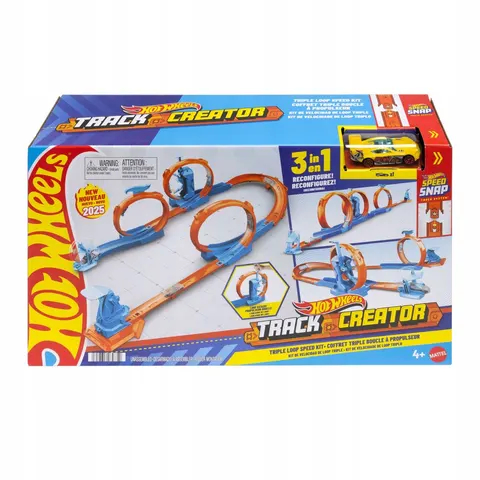 Hot Wheels Track Creator Triple Loop Speed Kit Baanbouwset – afbeelding 2