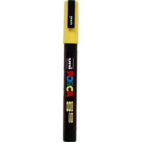 Verfstift Posca PC3M F geel – afbeelding 2