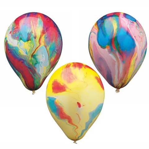 8 Ballonnen Ø 22 cm Multicolour – afbeelding 2