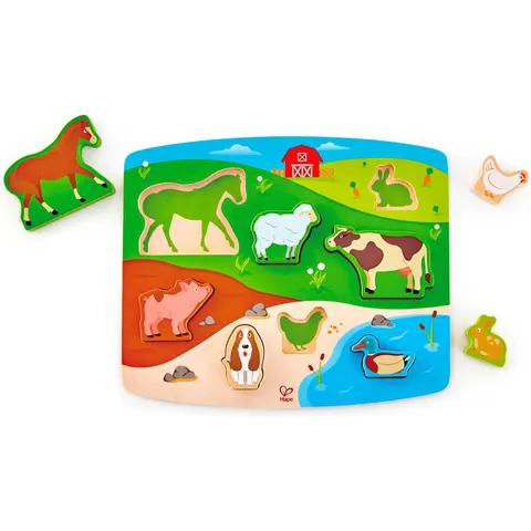 Puzzle et Jeu Animaux de la ferme - Hape – image 2