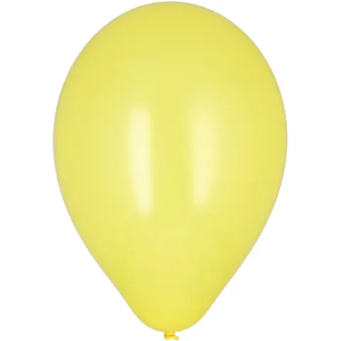 100 Ballonnen Ø 25 cm geel – afbeelding 2