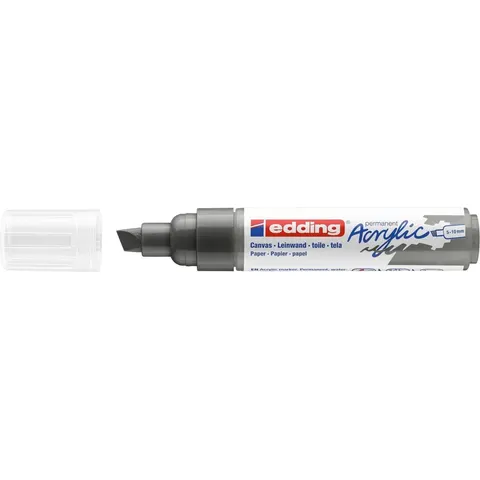 Acrylmarker edding e-5000 breed antraciet – afbeelding 2