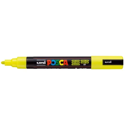Uni Posca Verfmarker 5M Duifgroen – afbeelding 2