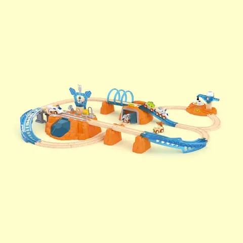 Circuit de train Mission spatiale sur Mars XL - Hape – image 2