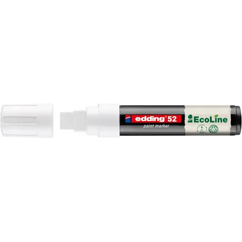 Edding 52 EcoLine Olieverf Marker Wit - 4-15mm – afbeelding 2