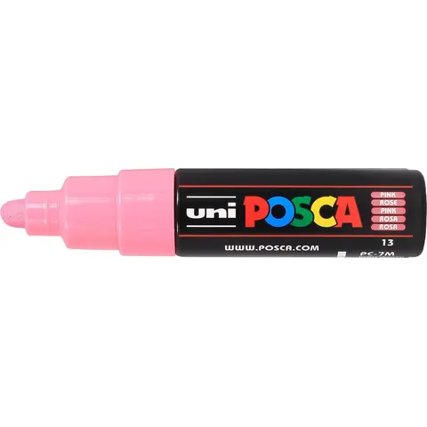 Paintmarker Uni POSCA PC7M breed roze – afbeelding 2