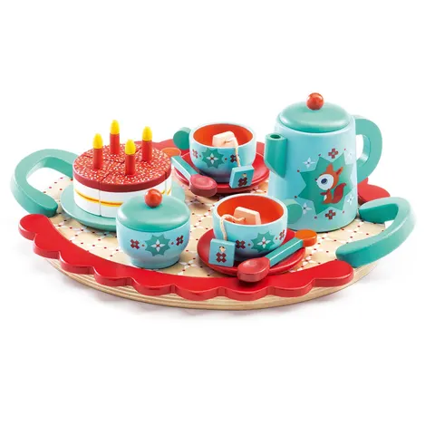 DJECO serviesje - fox tea party – afbeelding 2