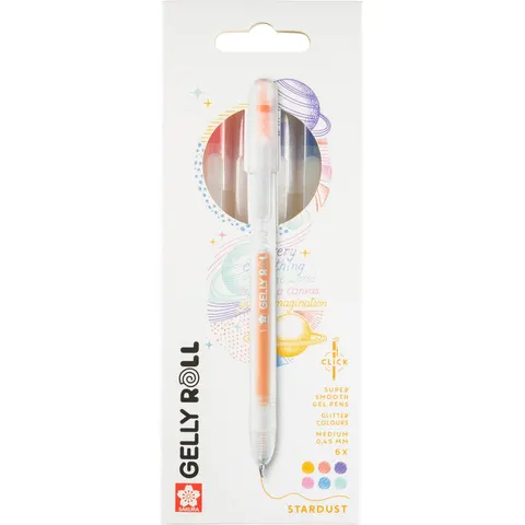Sakura Gelly Roll Retractable Stardust Set 6 – afbeelding 2